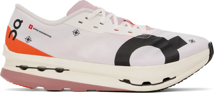 On White & Pink Cloudbloom Echo 3 Sneakers