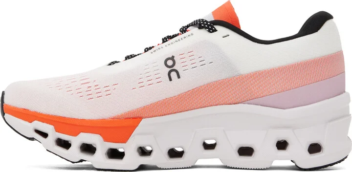 On White & Pink Cloudmonster 2 Sneakers - Image 3