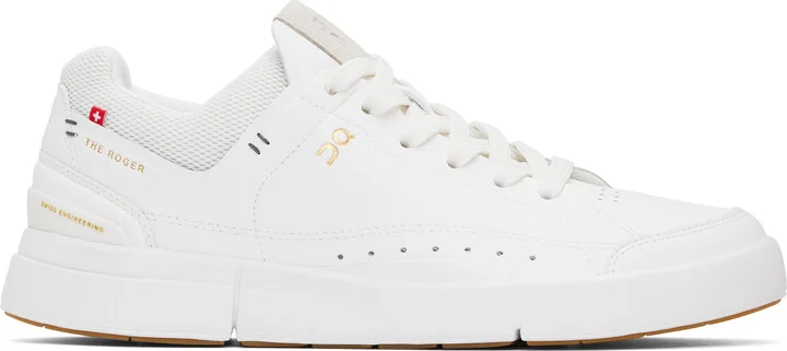 On White 'THE ROGER' Centre Court Sneakers