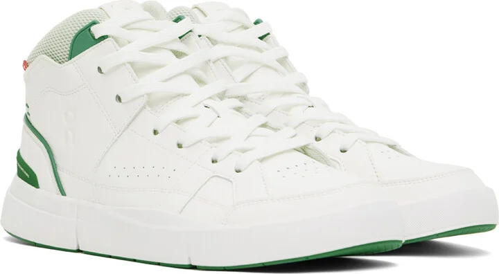 On White 'THE ROGER' Clubhouse Mid Sneakers - Image 4