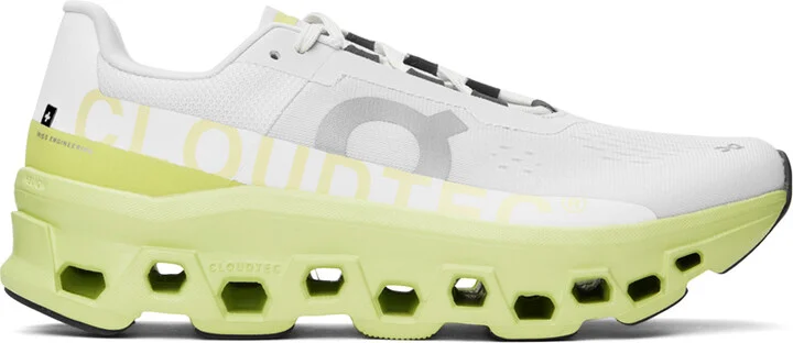 On White & Yellow Cloudmonster Sneakers
