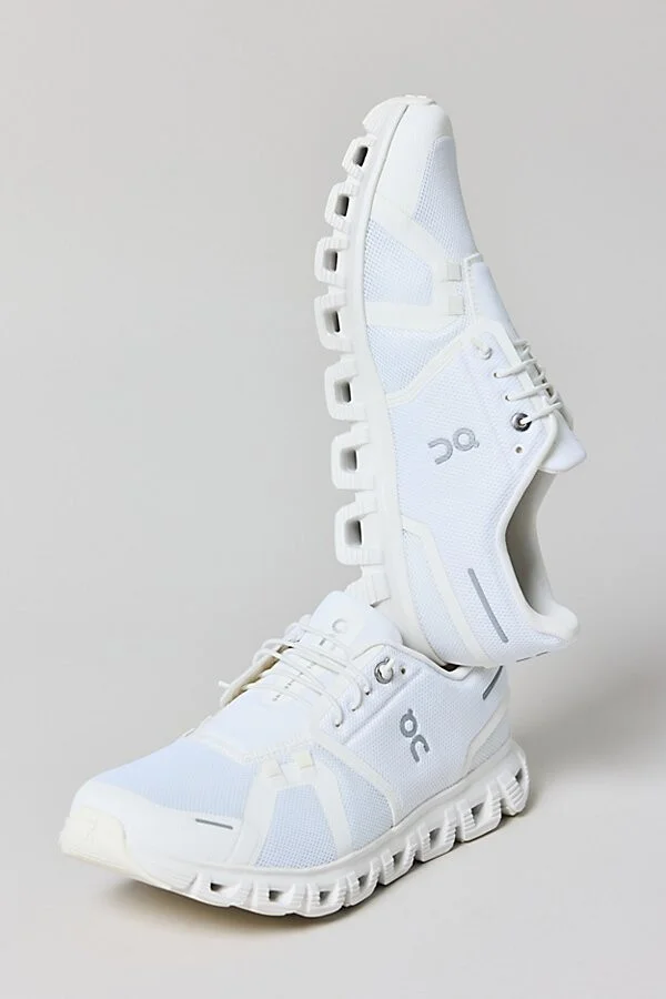On Women's Cloud 6 Sneaker in White/White - Image 2