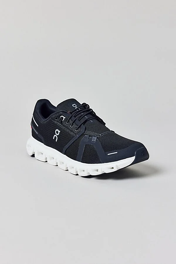 On Women's Cloud 6 Sneaker in White/White - Image 7
