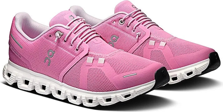 On Women's Cloud 6 Sneakers in Raspberry