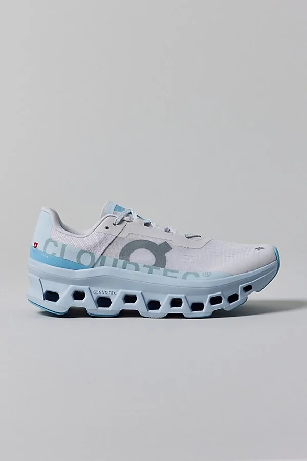 On Women's Cloudmonster Sneaker in All White - Image 6