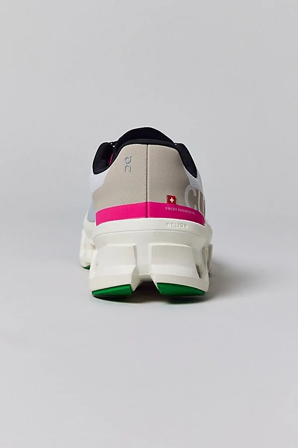 On Women's Cloudmonster Sneaker in All White - Image 11