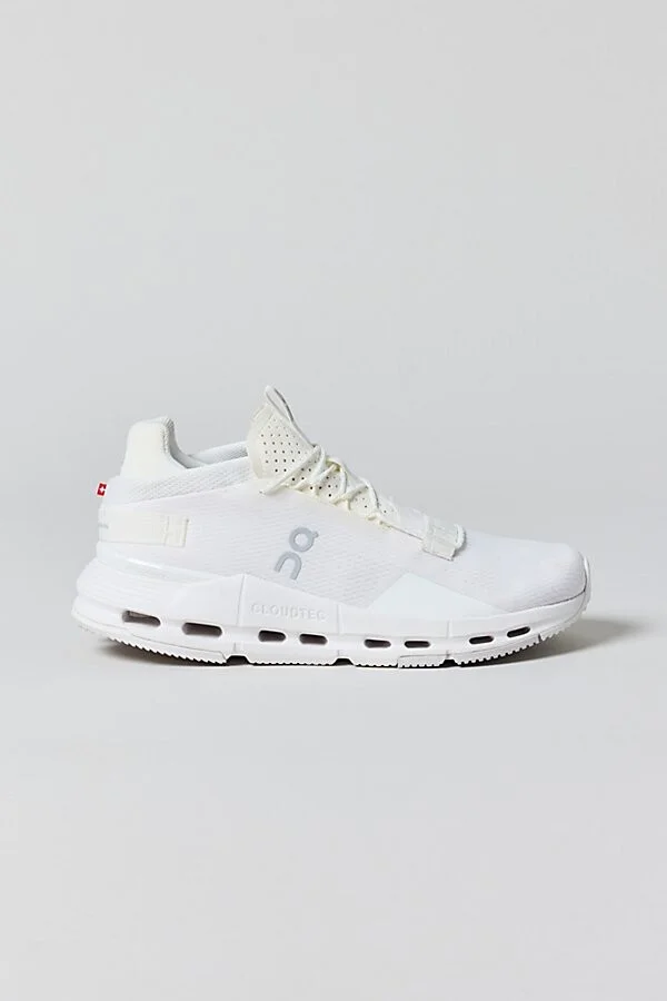 On Women's Cloudnova 2 Sneaker in All White - Image 2