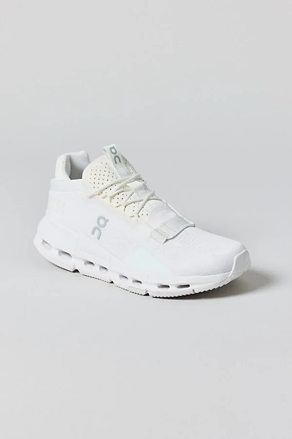 On Women's Cloudnova 2 Sneaker in All White - Image 3