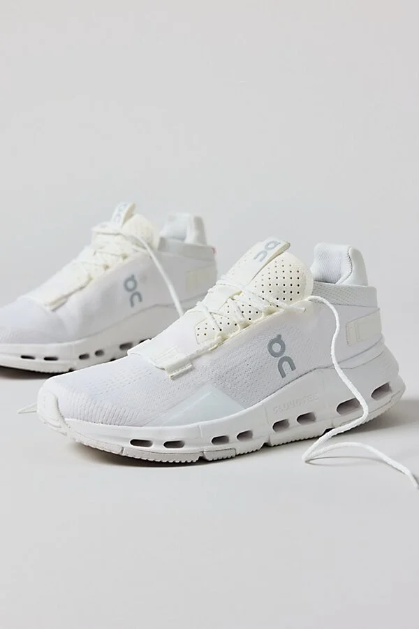 On Women's Cloudnova 2 Sneaker in All White