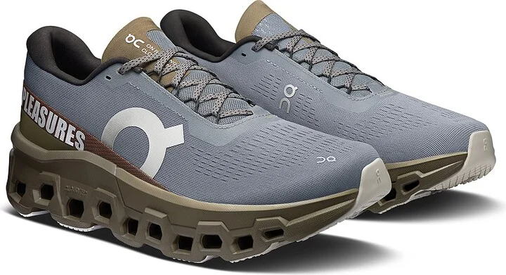 On x Pleasures & The Loop Cloudmonster 2 in Grey - Image 2