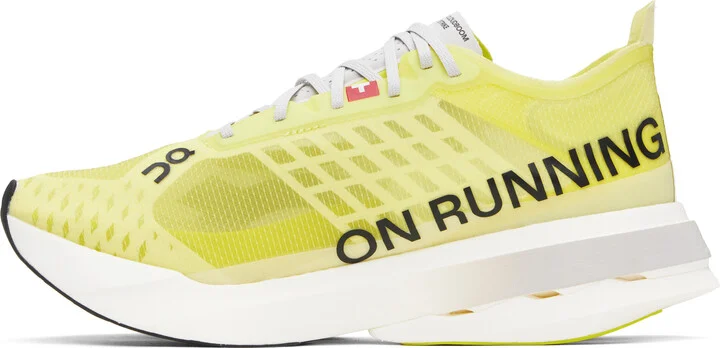 On Yellow Cloudboom Strike Sneakers - Image 3