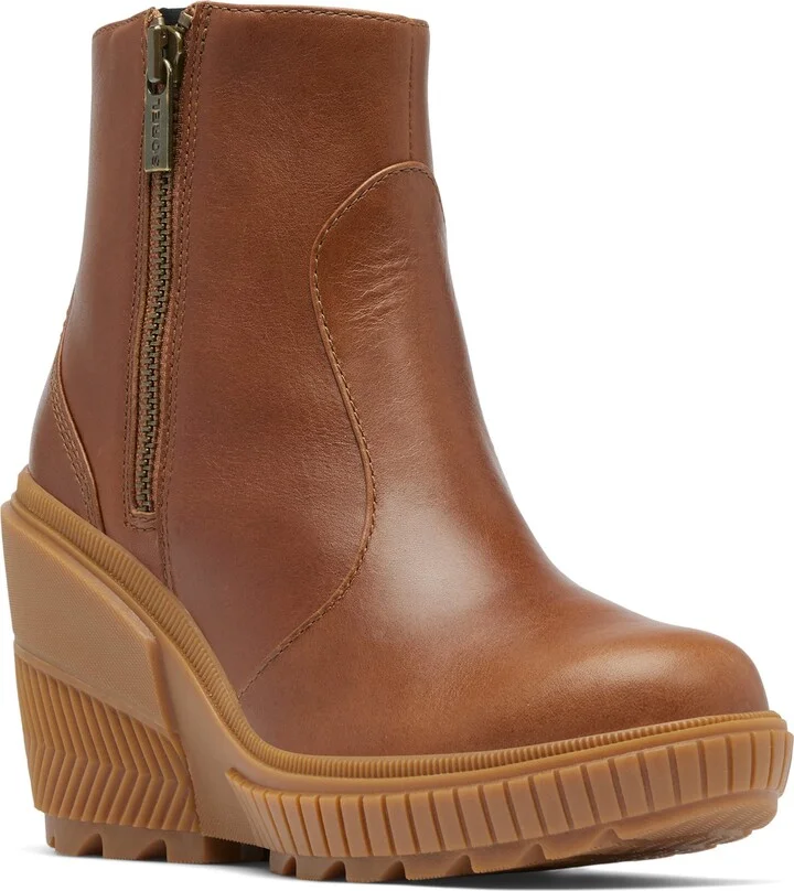 Ona Ave Zip Wedge Bootie