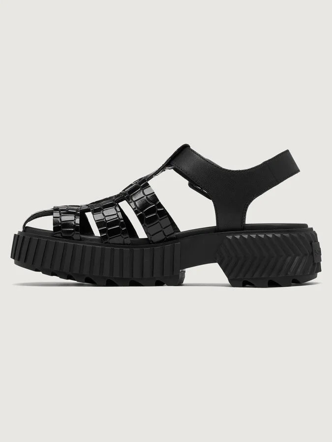 Ona Streetworks Fisherman Mid Sandal - Black/Sea Salt - Image 2