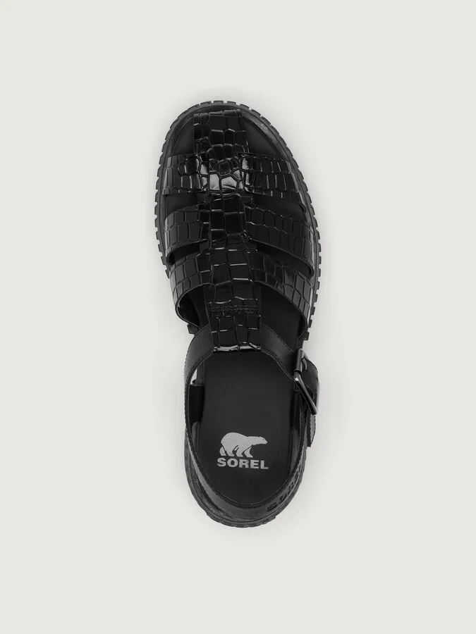 Ona Streetworks Fisherman Mid Sandal - Black/Sea Salt - Image 5