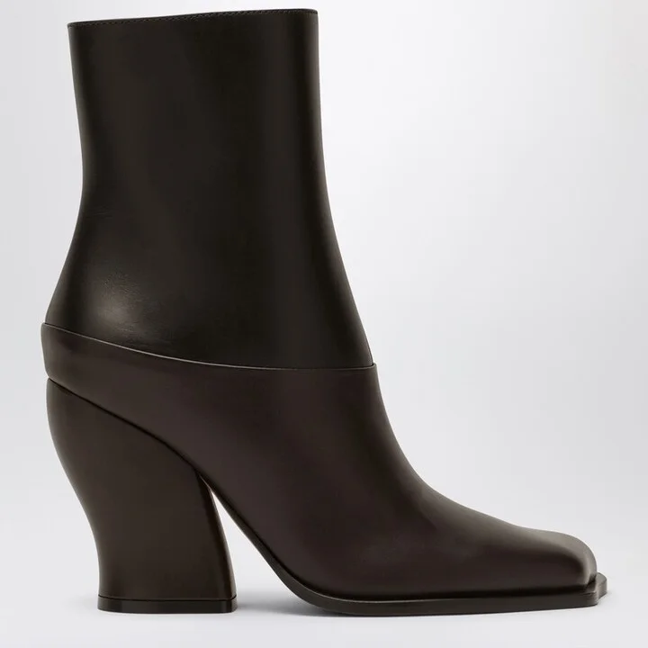 Onda black/dark brown ankle boot