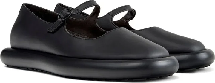 Onda leather buckled flat pumps - Image 2