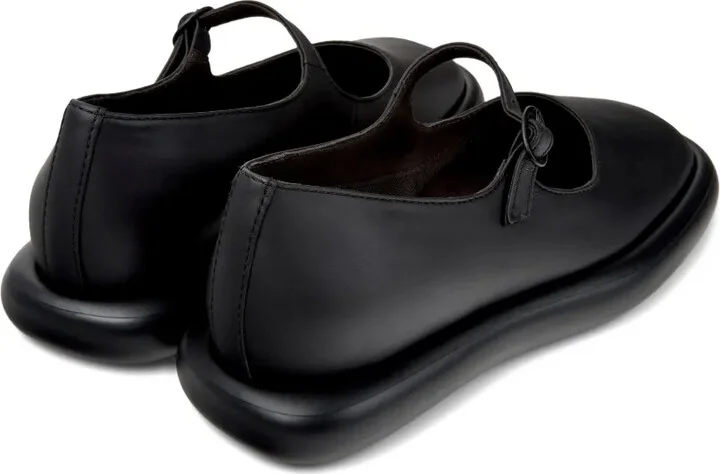 Onda leather buckled flat pumps - Image 3