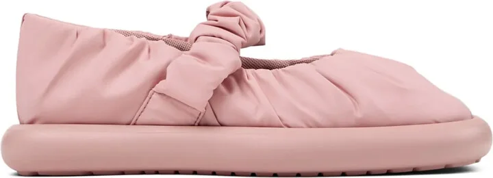 Onda ruched-detail ballerinas