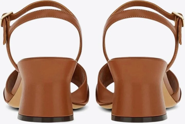 Ondina 55 Double Gancini Leather Sandals - Image 2
