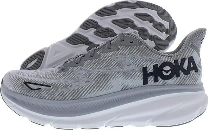 One Mens Clifton 9 Road Running Shoes - Harbor Mist/Black