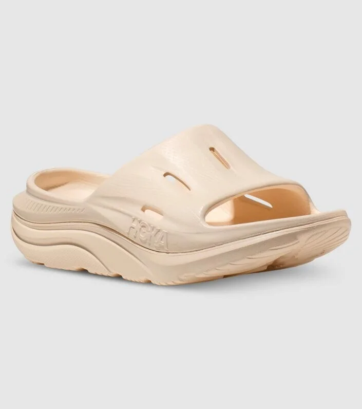 One One Ora Recovery Slide 3 1135061-VLV Unisex Cream Slip On Sandals ASM85 (Beige,W13-M11)
