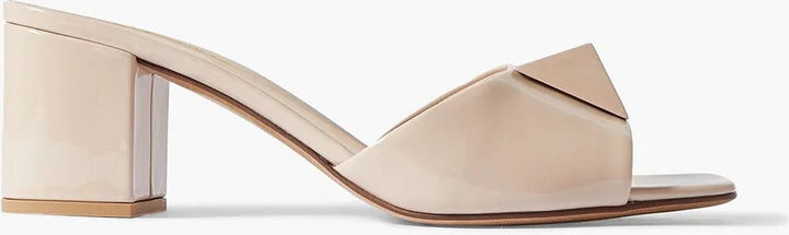One Stud 60 patent-leather mules