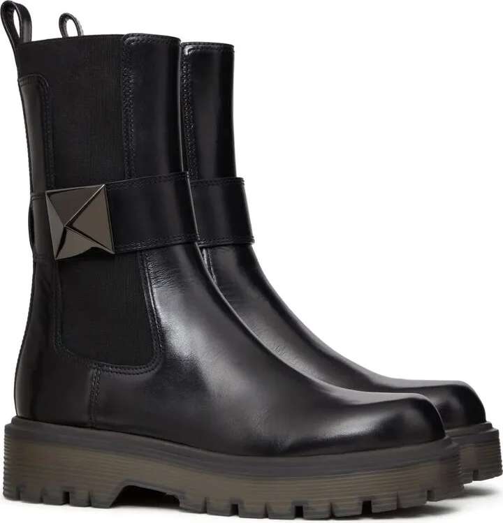 One Stud Beatle leather boots - Image 2