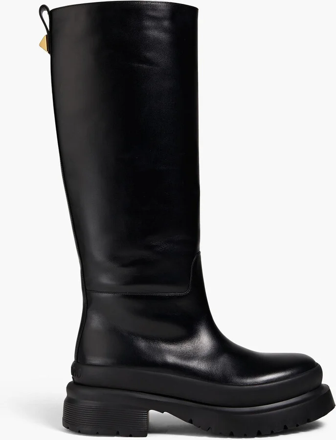 One Stud leather knee boots