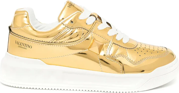 One Stud mirror-finish sneakers