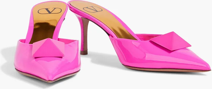 One Stud patent-leather mules - Image 2