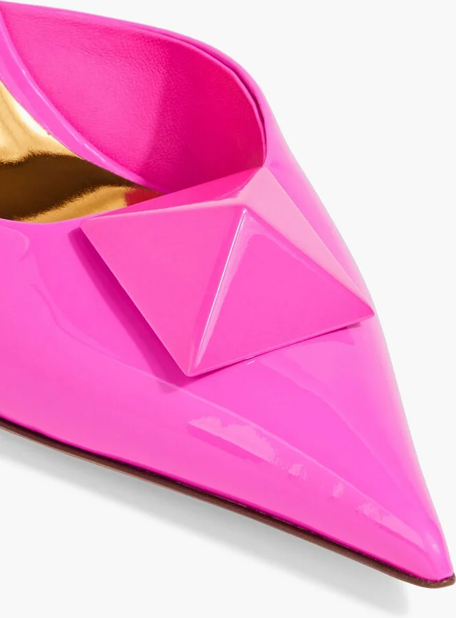 One Stud patent-leather mules - Image 4