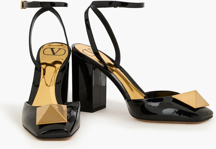 One Stud patent-leather pumps - Image 2