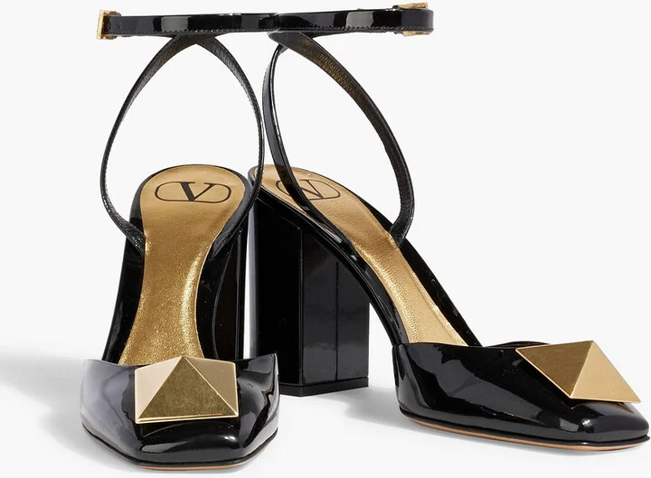 One Stud patent-leather pumps - Image 2