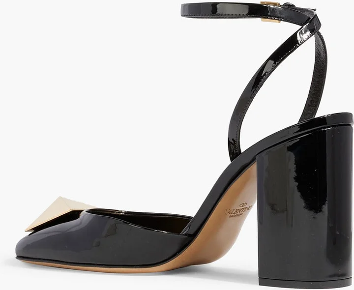 One Stud patent-leather pumps - Image 3