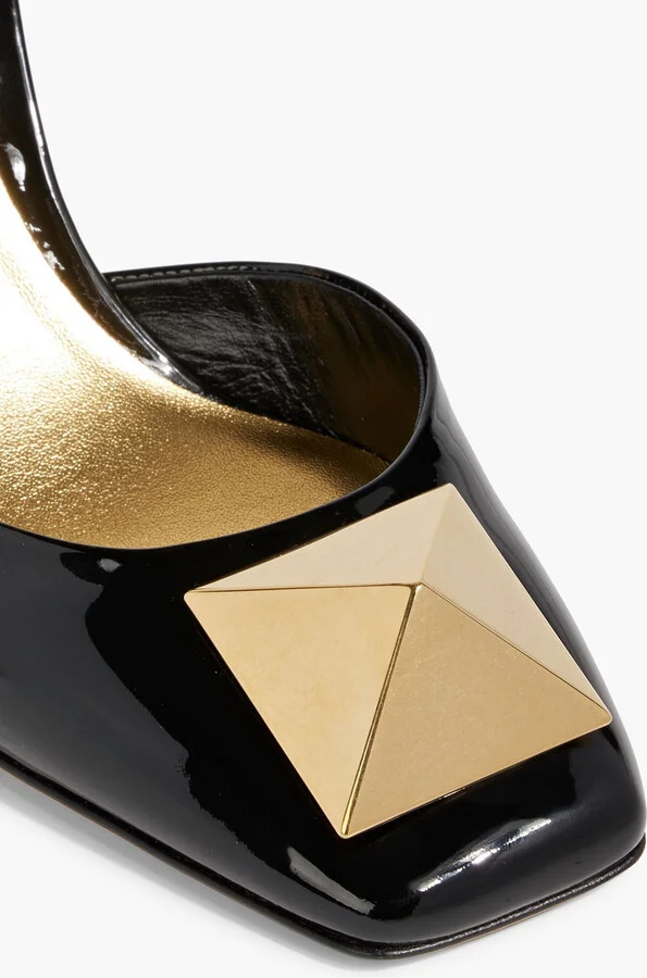 One Stud patent-leather pumps - Image 4