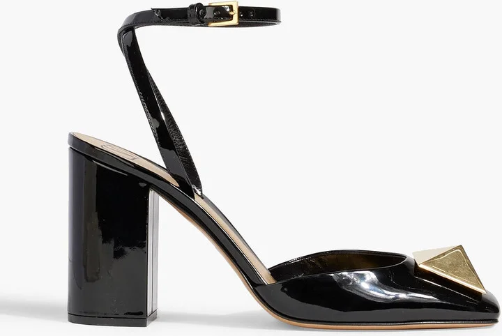 One Stud patent-leather pumps