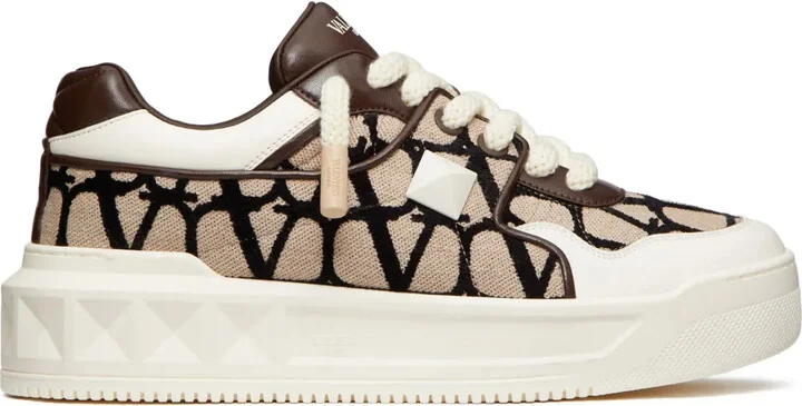 One Stud XL leather sneakers