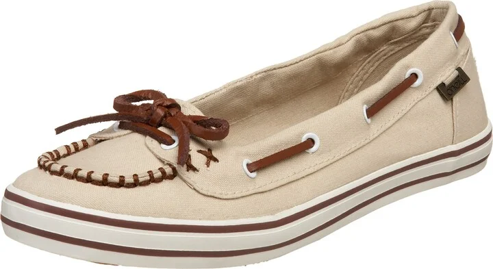 Oneill Women's Wednesday Canvas Vulcanized Slip On Boat Shoe