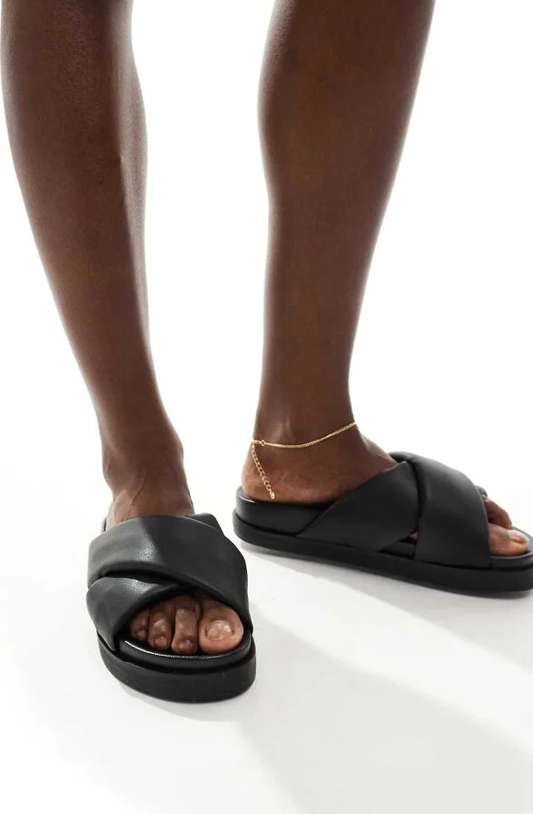 Only cross front sandals in black - Image 4