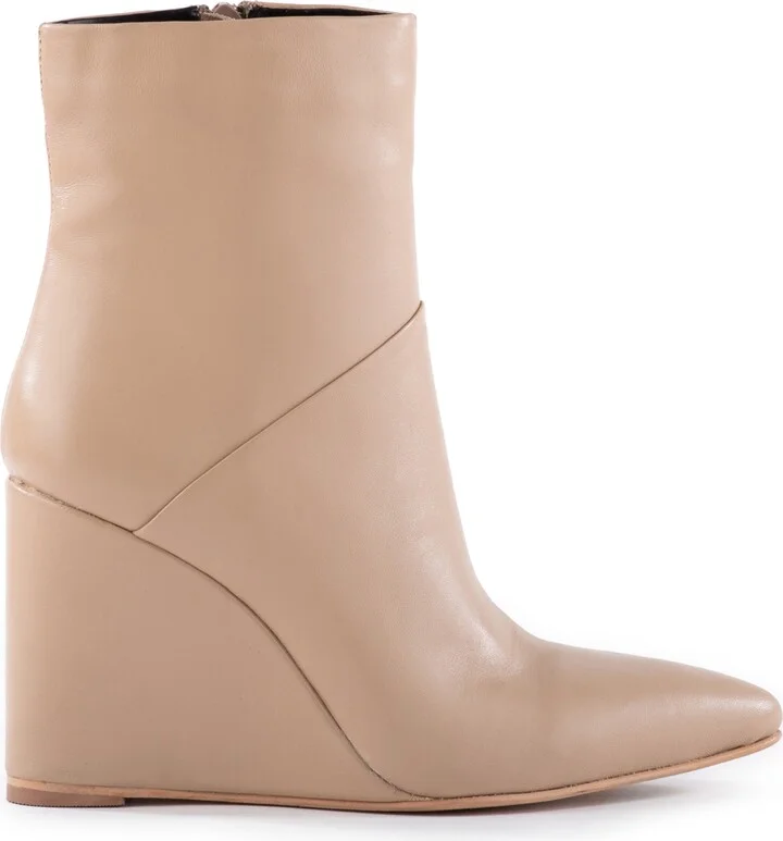 Only Girl Pointed Toe Wedge Bootie - Image 7