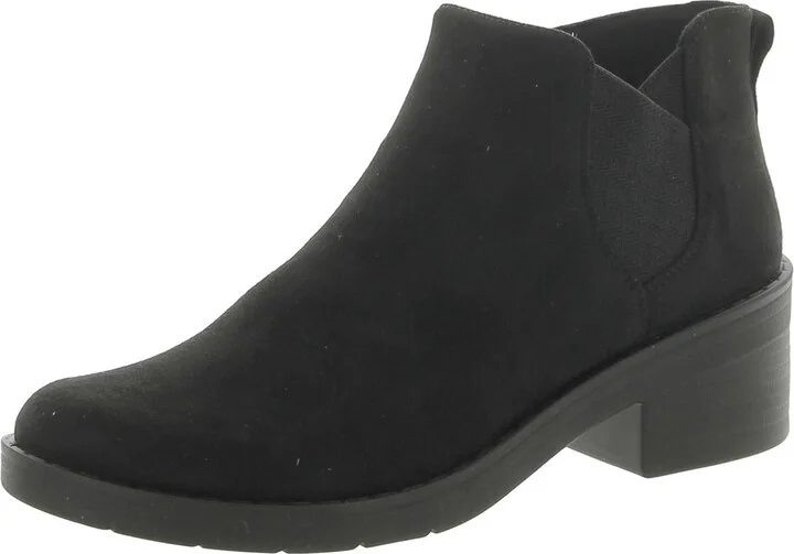 Ontario Womens Faux Suede Comfort Booties
