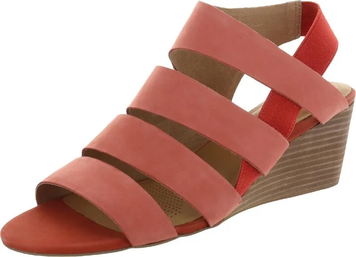 Ontariss Womens Slip On Wedge Sandals