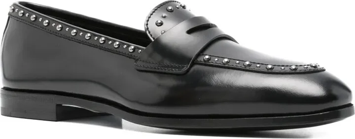 Onyx Met. studded penny loafers - Image 2