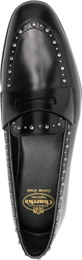 Onyx Met. studded penny loafers - Image 4