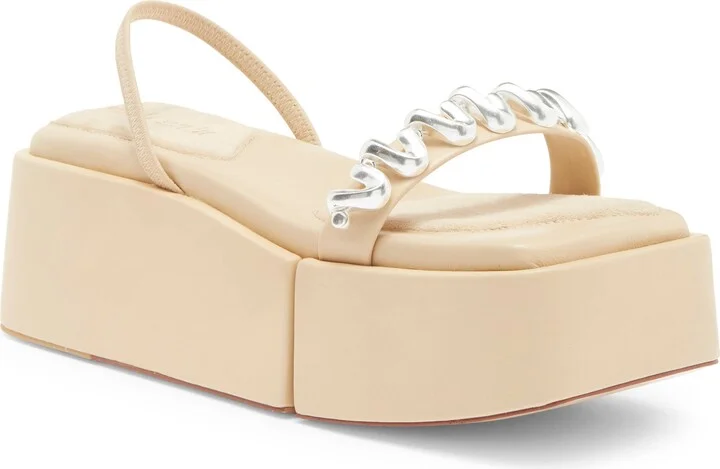 Onyx Slingback Platform Sandal