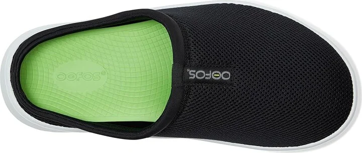 OOFOS Men's OOcoozie Sport Mule Shoe Men's Walking Shoes White/Black : 11 M, Rubber - Image 2