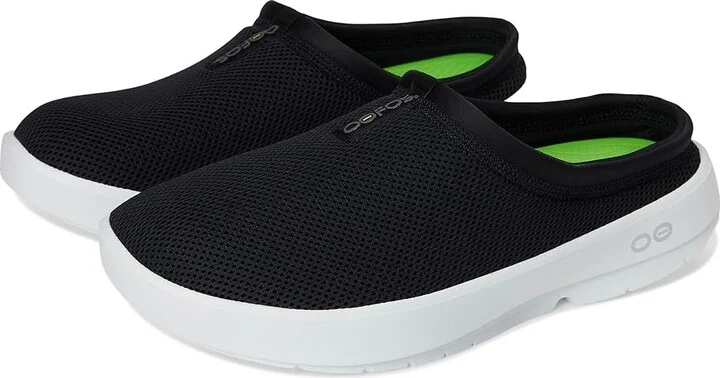 OOFOS Men's OOcoozie Sport Mule Shoe Men's Walking Shoes White/Black : 11 M, Rubber