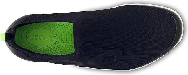 OOFOS Men's OOmg Sport Shoe Men's Shoes White/Black : 8 M, Textile - Image 2