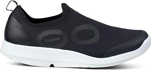 OOFOS Men's OOmg Sport Shoe Men's Shoes White/Black : 8 M, Textile - Image 6