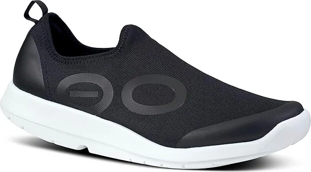 OOFOS Men's OOmg Sport Shoe Men's Shoes White/Black : 8 M, Textile